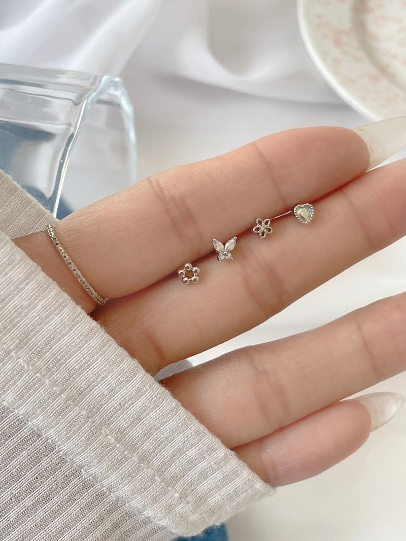 [4 set] mini garden piercing set