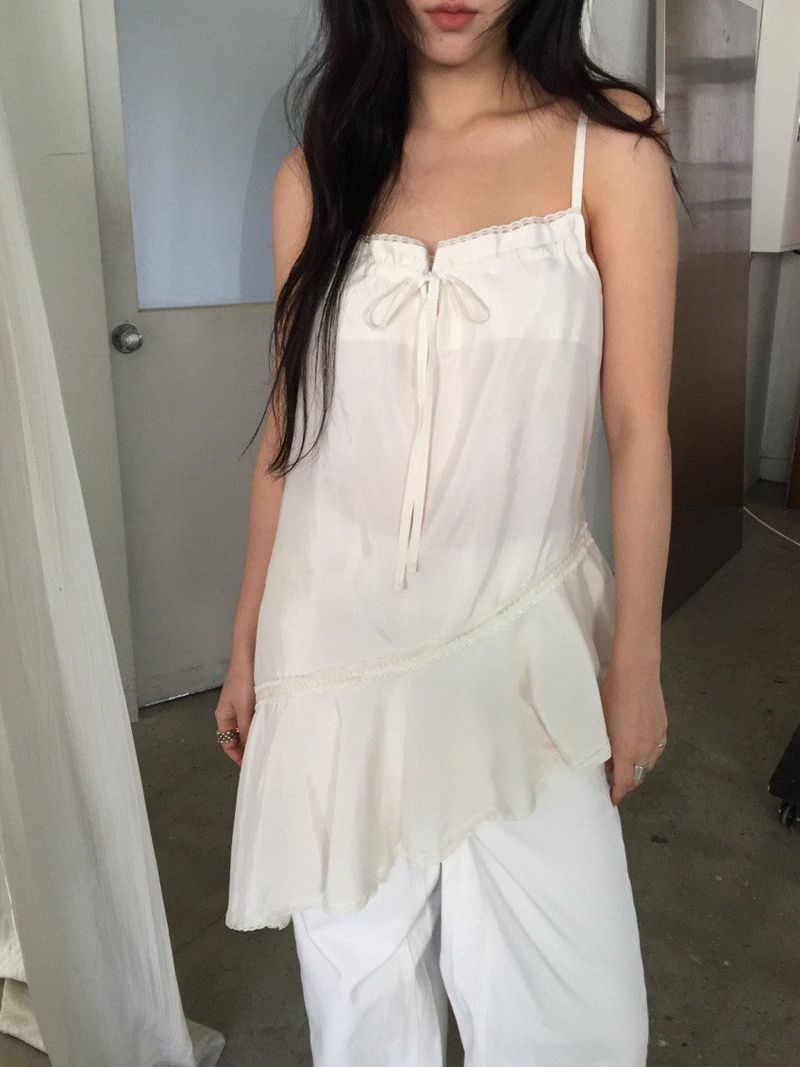 Rib Unbalanced Dress (3 colors)