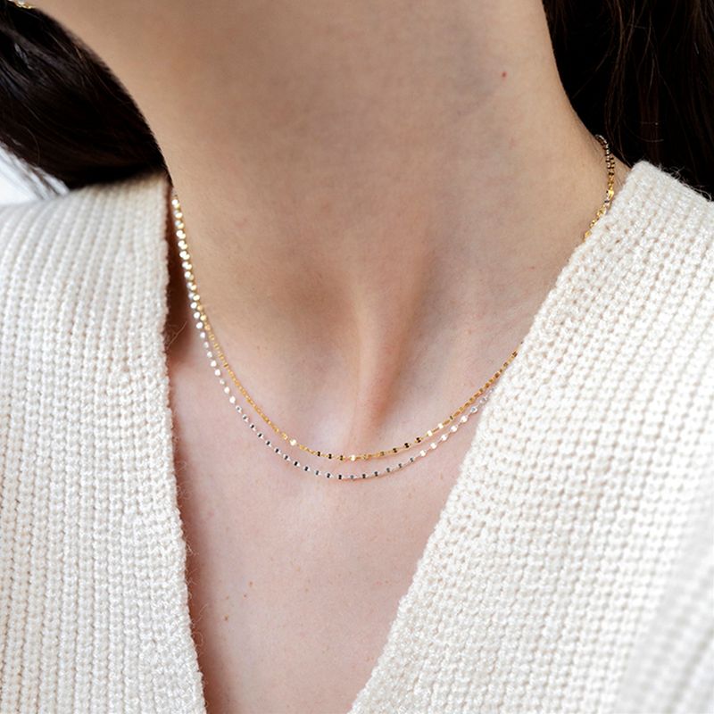 L'OMBRILLANT（ロムブリラント）の「シルバーチェーンネックレス（アクセサリー）」