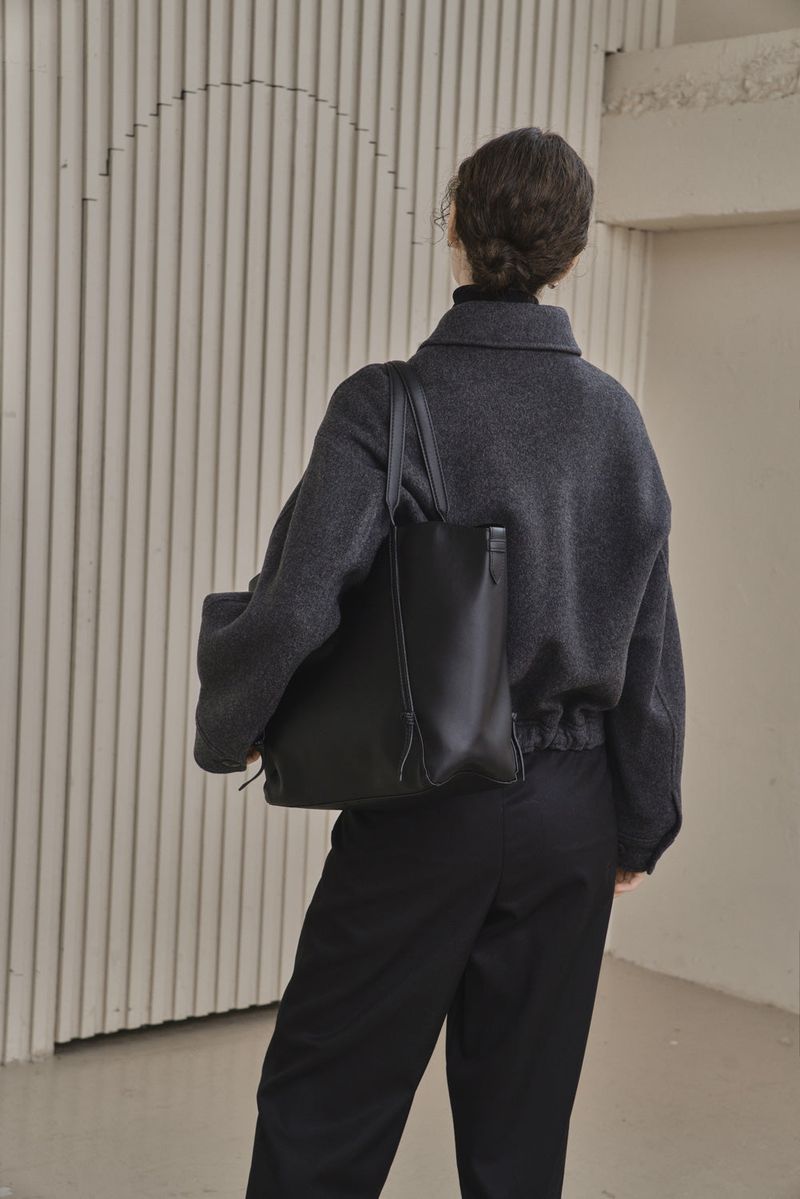 BLOUSON WOOL JACKET_GRAY