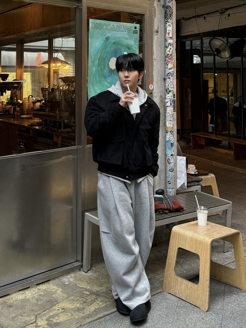 (fleece ver)アンバランストレーニングパンツ