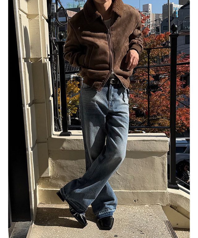 [F/W] Shirring suede mustang(2color)