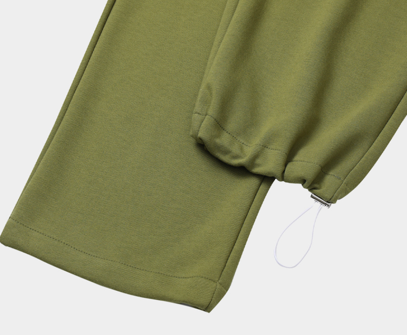  Liu Pin Tuck String Wide Banding Pants