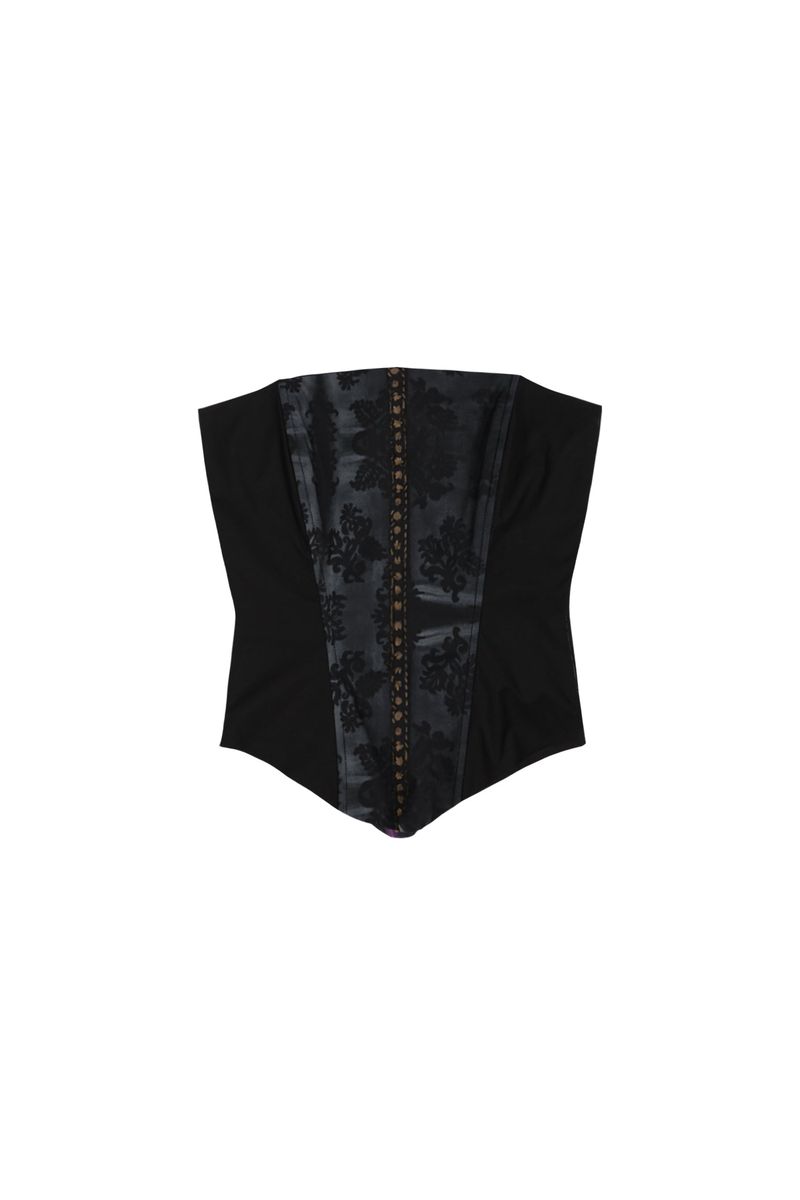 DARLING, YOU ARE BAD（YOU ARE BAD）の「ロマンティックプリントコルセット#ブラックレース（トップス）」