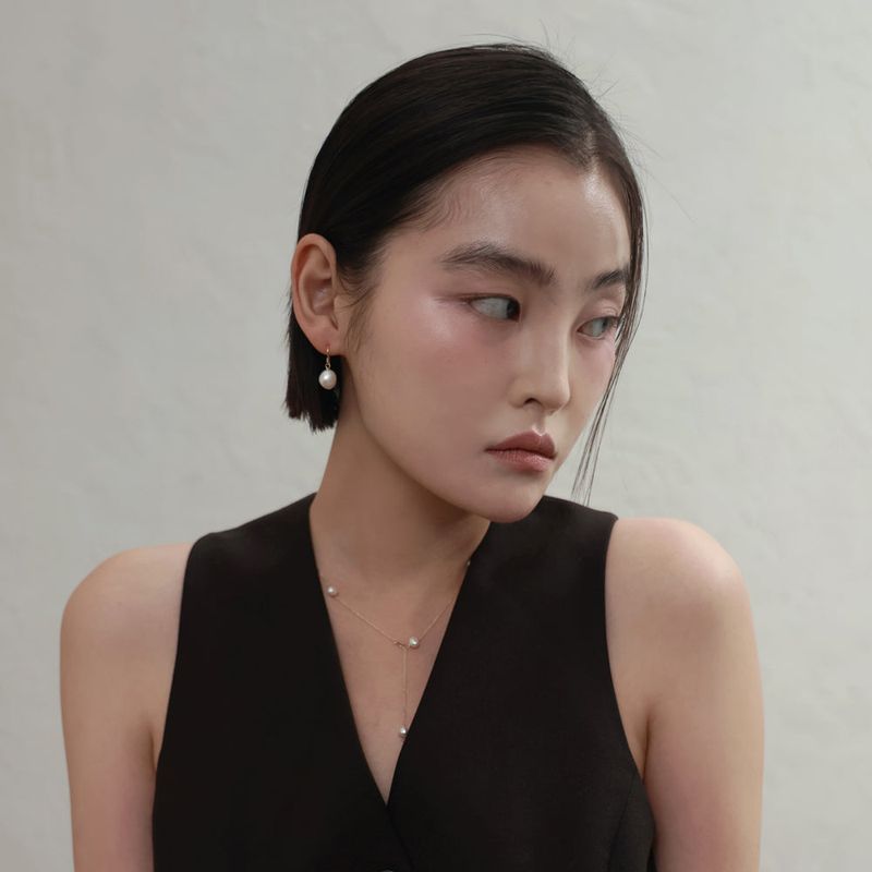 baroque pearl earring