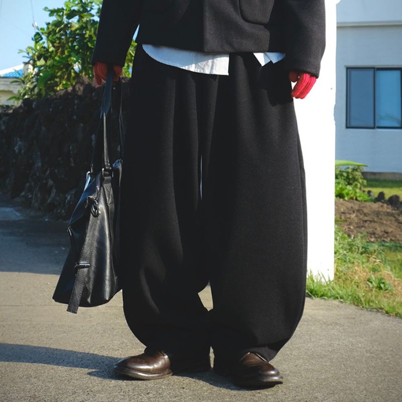 SEMIKAJI（セミカジ）の「[SEMADE] ソフトウールバンディングバルーンスラックス（パンツ）」