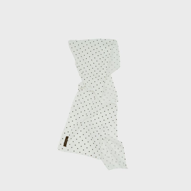 Little Star Long Scarf (white)