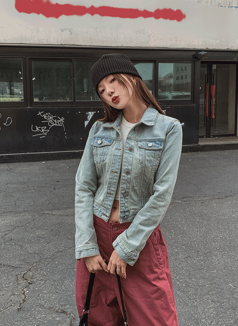 ULAN（ユレン）の「ハイドクロップデニムジャケット（Jackets/Outerwear）」