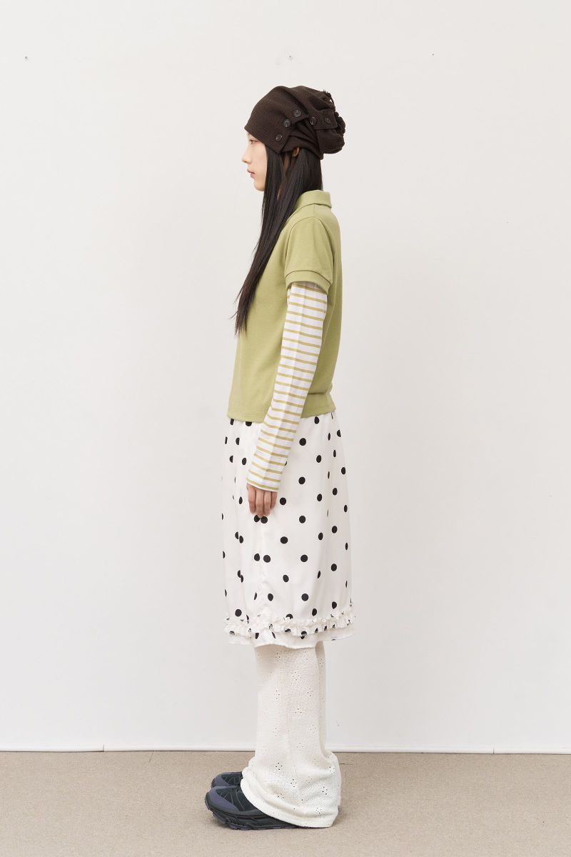 (W) Soap Frill Bubble Skirt