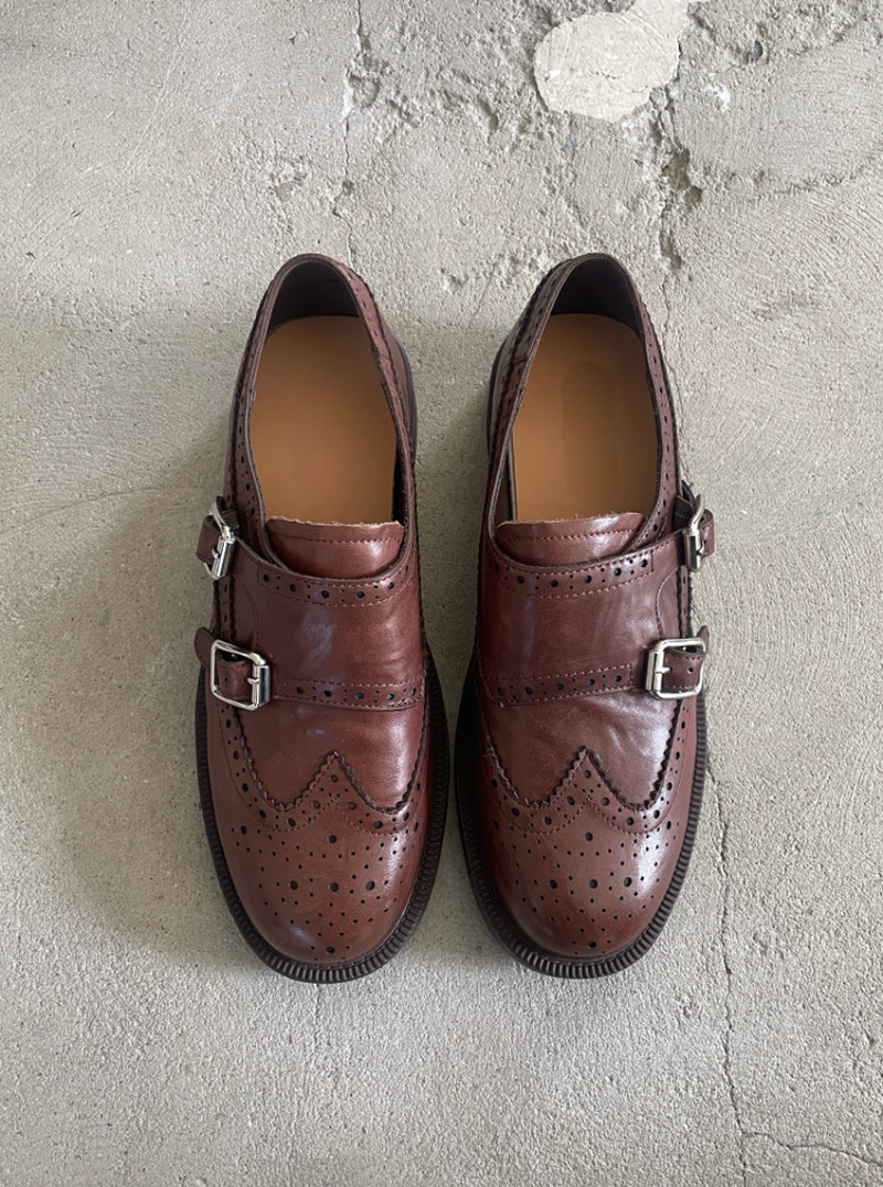double monk strap loafer
