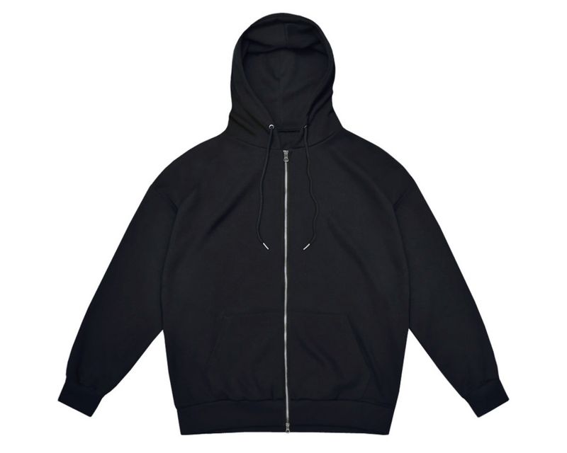 Two way hood zip up