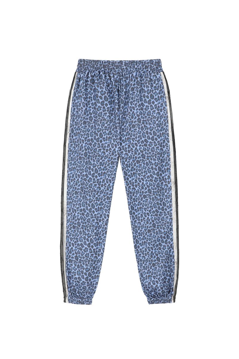 0 3 blue leopard jogger pants