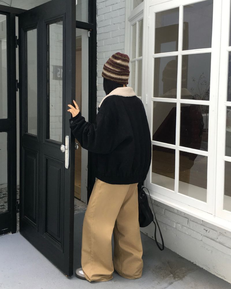 [ORIGINAL]Seren Wool Suede Two-Way Jumper