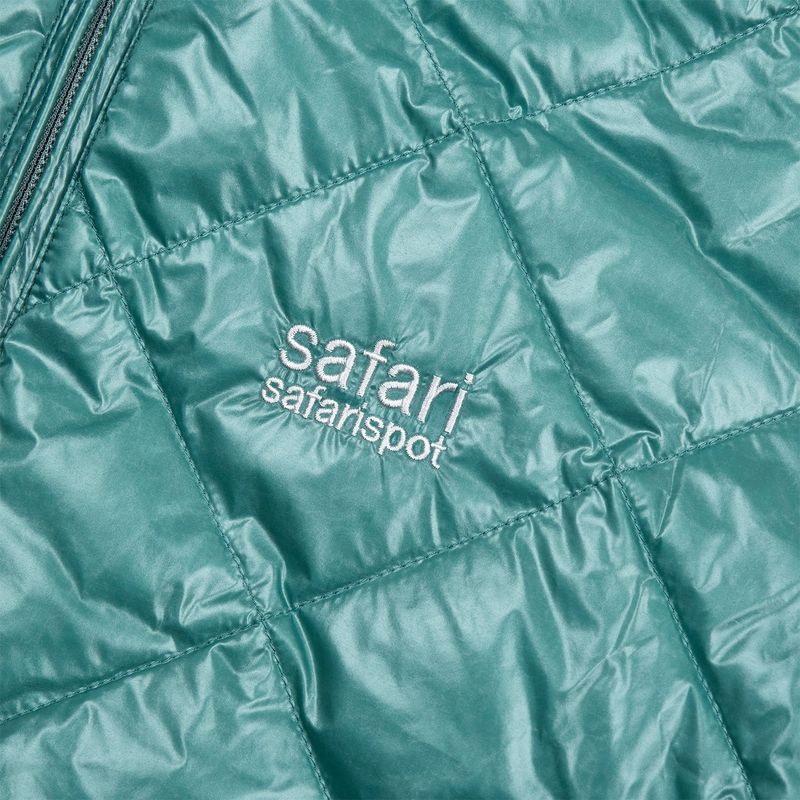 1/2 REVERSIBLE TWO COLOR LIGHT DOWN JACKET (TURQUOISE/MINT)