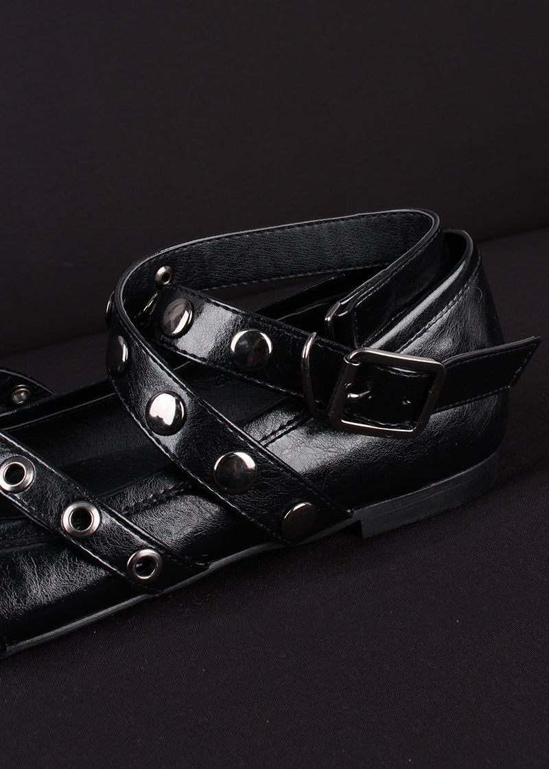 STUD FLAT SHOES