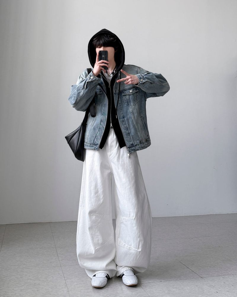 Mark Non Collar Denim Jacket
