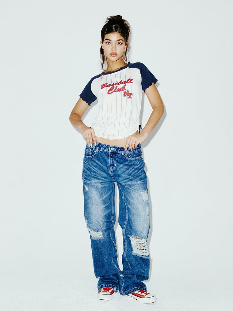 BASEBALL CLUB TEE NAVY