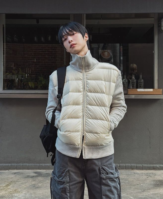 2PLAN（ツープラン）の「Koit duck down knit color matching padding（Jackets/Outerwear）」