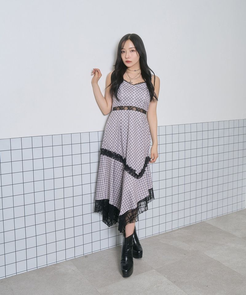 ANDGEEBEE（アンジービー）の「イレヘムレースキャミワンピ（Dresses）」