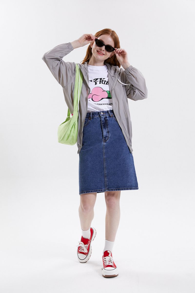 MIDI DENIM SKIRT