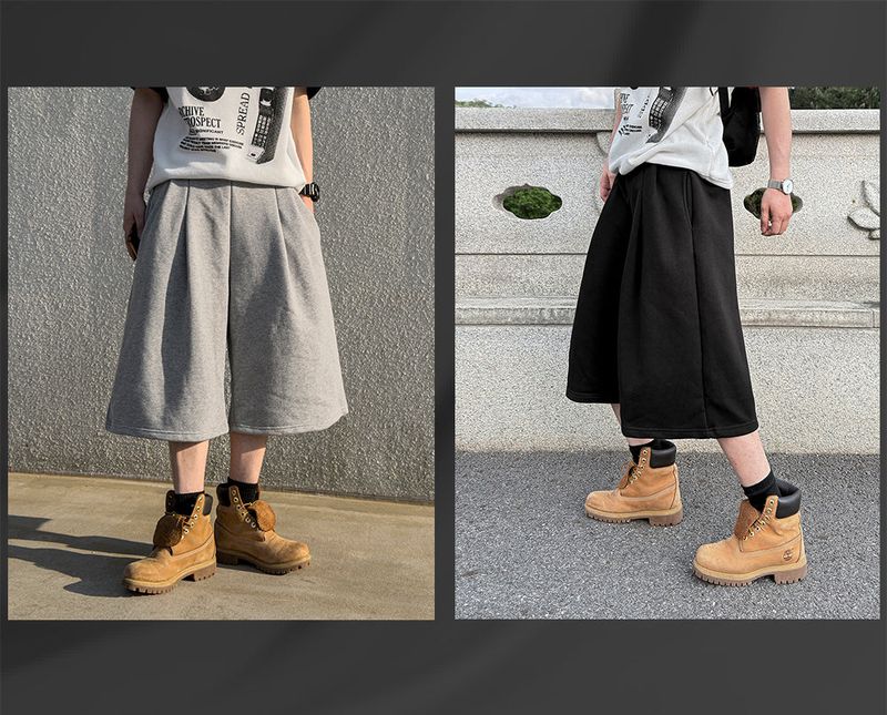 Bant Heavy Sweat Four-Tuck Bermuda Pants