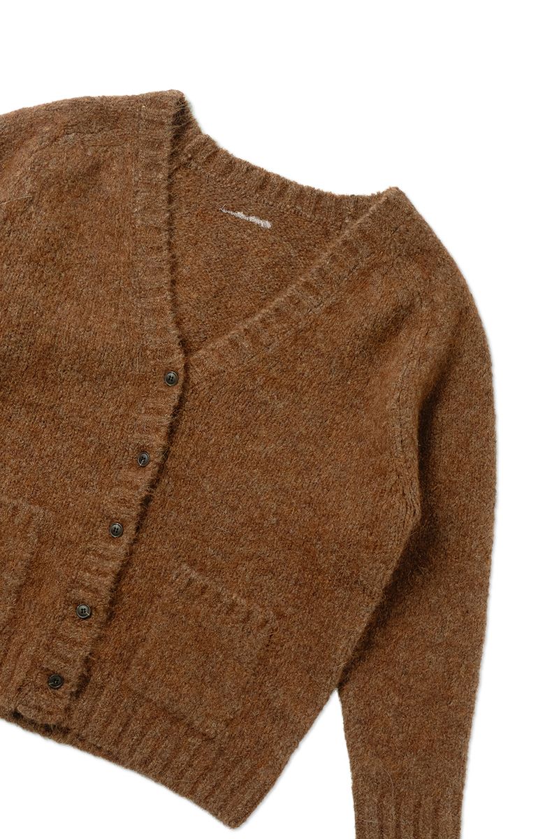 Softy alpaca cardigan_orange