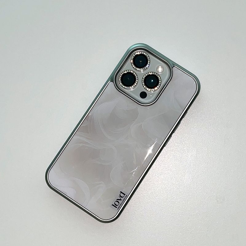 [MADE] VINTAGE FRILL PHONE CASE (epoxy silver bumper)