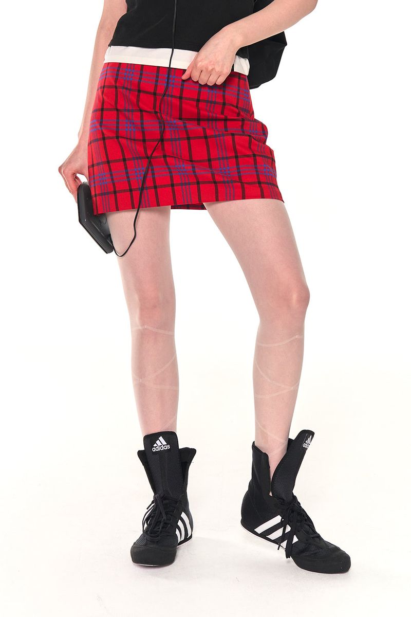 ORIGINAL MINI CHECK SKIRT (RED)