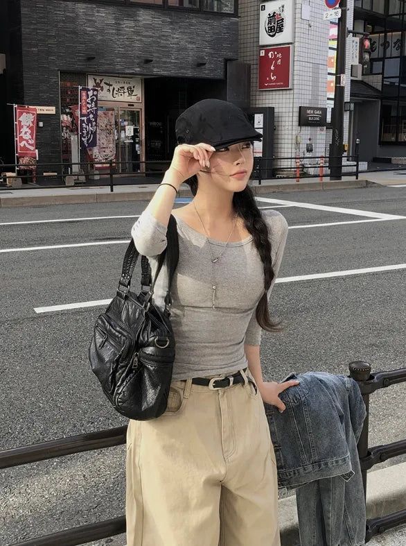 26FW★ [MADE] From Basic Three Quarter T-Shirt