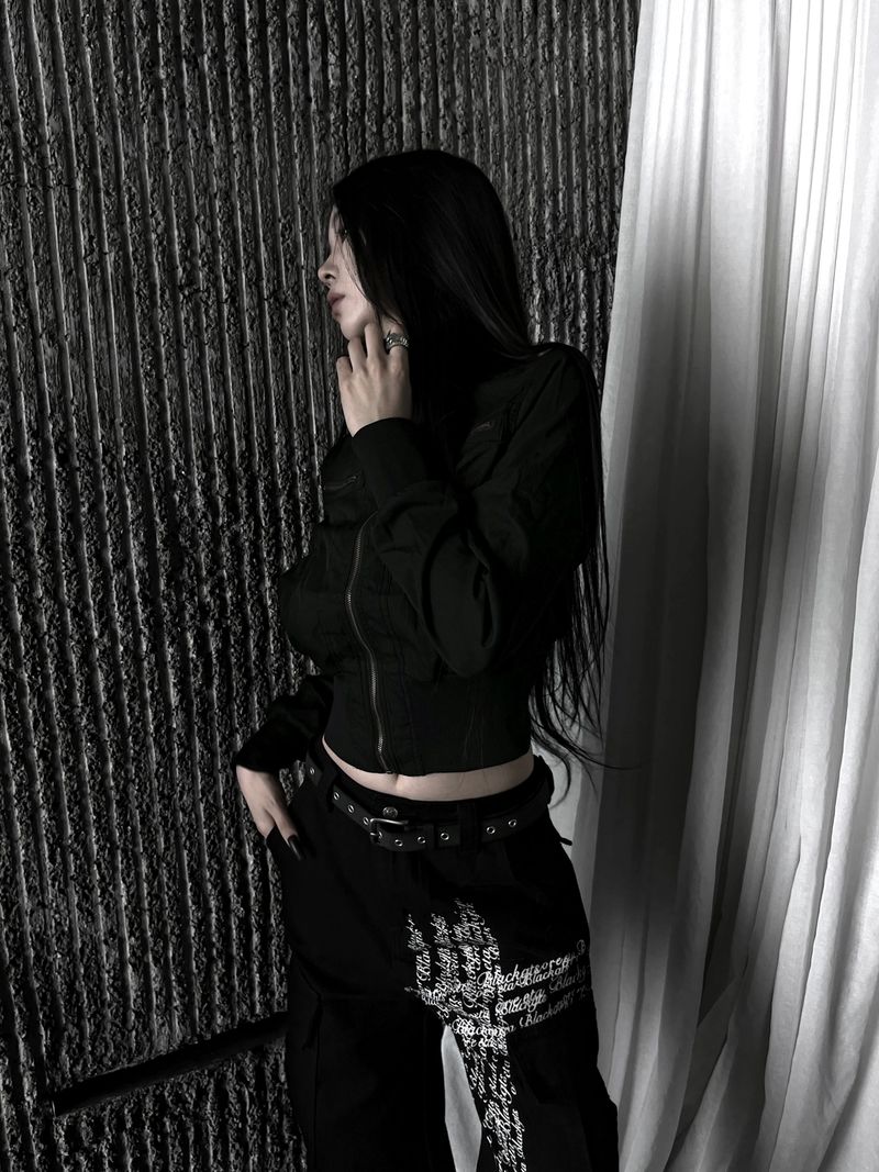 new and b vintage crop jacket