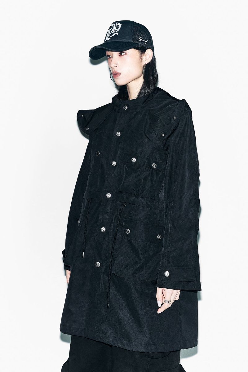 CANTON HOODIE FIELD JACKET BLACK