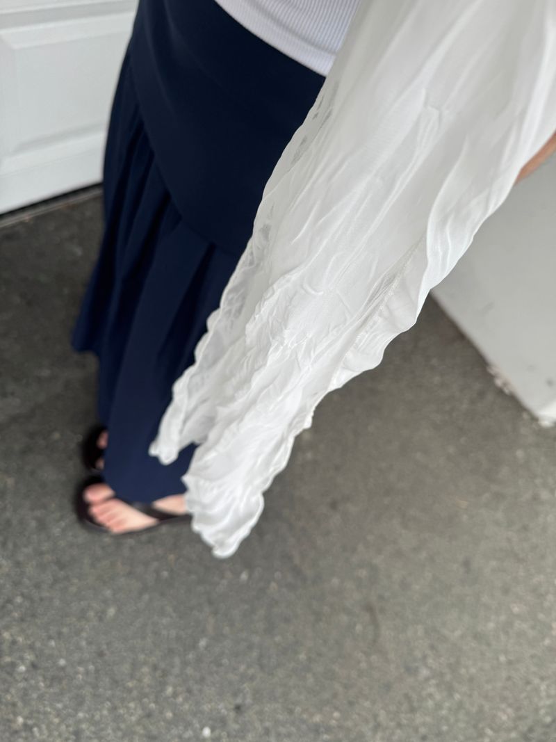 Soft Whipping Scarf - White