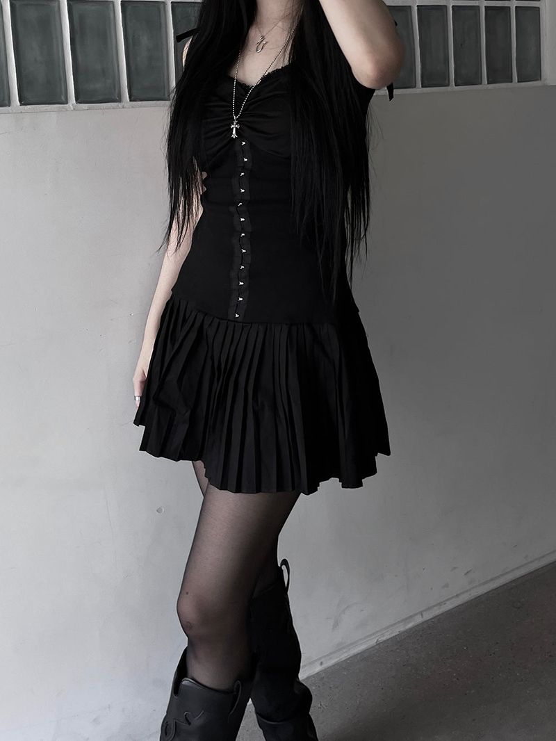 corset strap mini one-piece (2color)