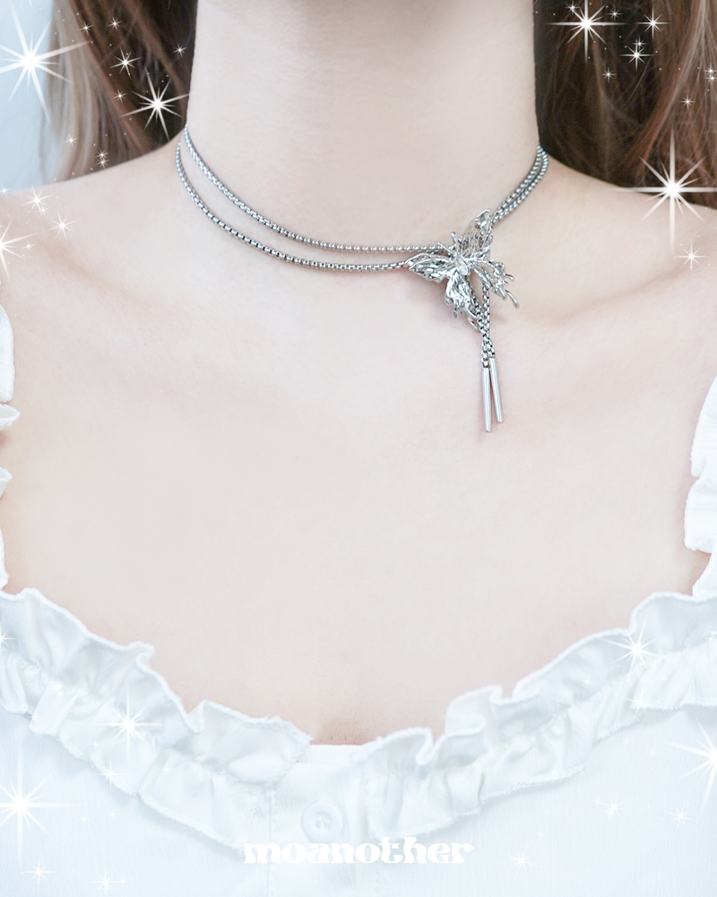 Butterfly Long Chain Necklace