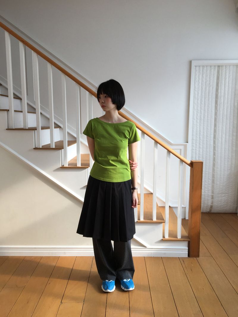 YWD PLEATS SKIRT + BELT (2color)