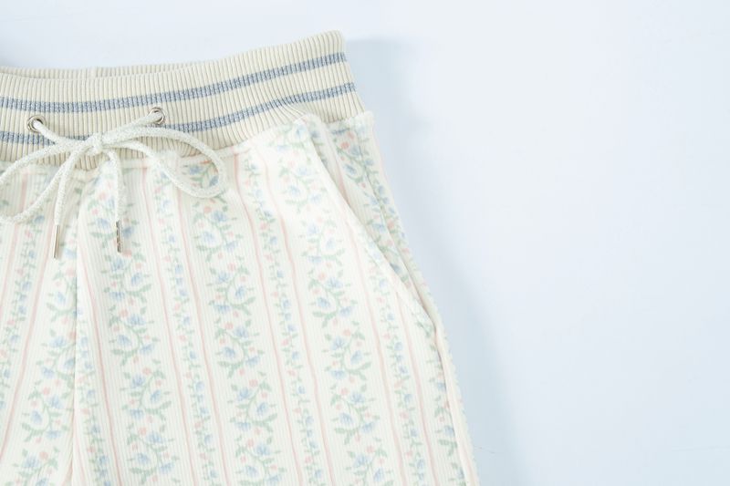 Flower fluffy pants