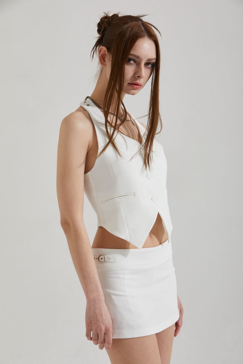 STRAP MINI SKIRT