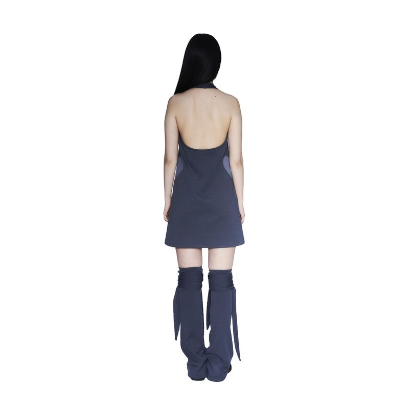 Layered heart halter dress 003