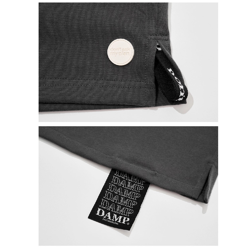 'RABBIT CLUB' OVERSIZED TEE_CHARCOAL