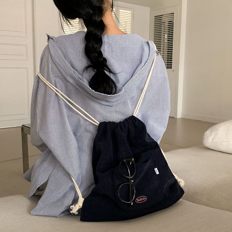[Bellide made] Chewing String Pocket Terry Backpack & Pouch