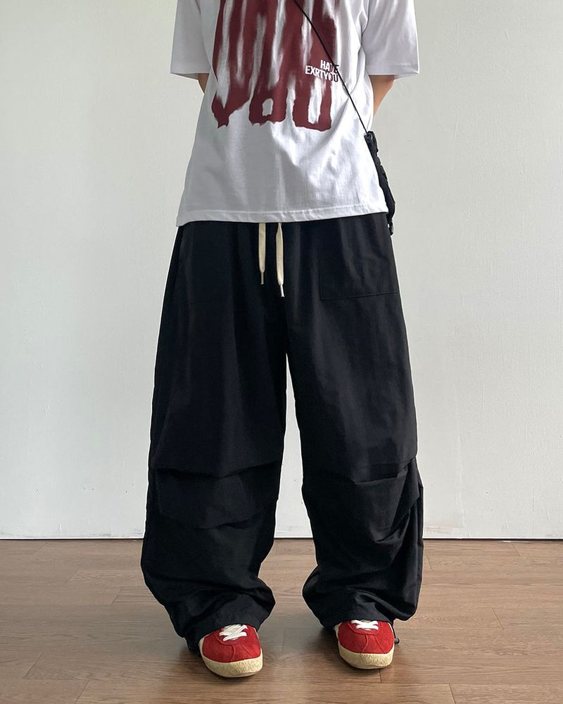 Ded Pintuck Nylon Pants