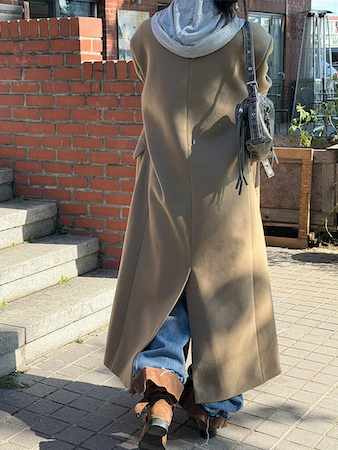 [Unisex] Max double long coat(2color)
