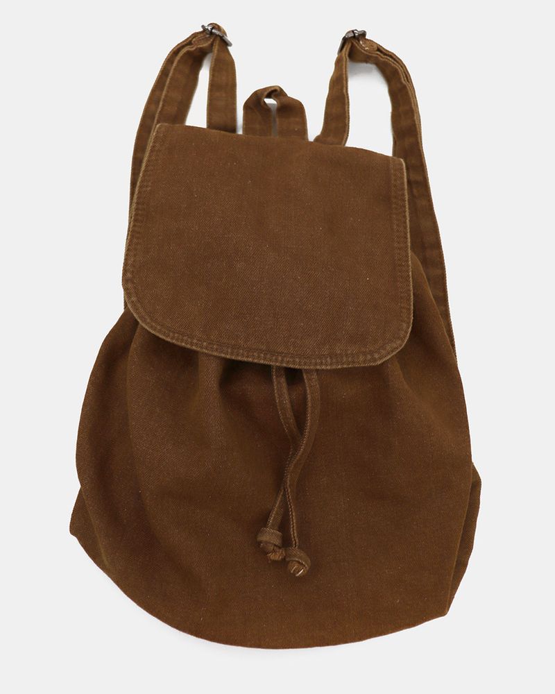 Taple denim cotton bucket backpack