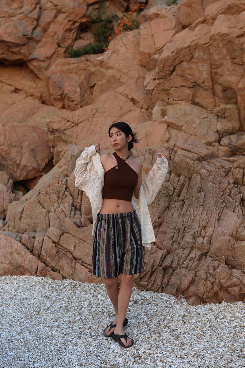 JACQUARD BERMUDA PANTS