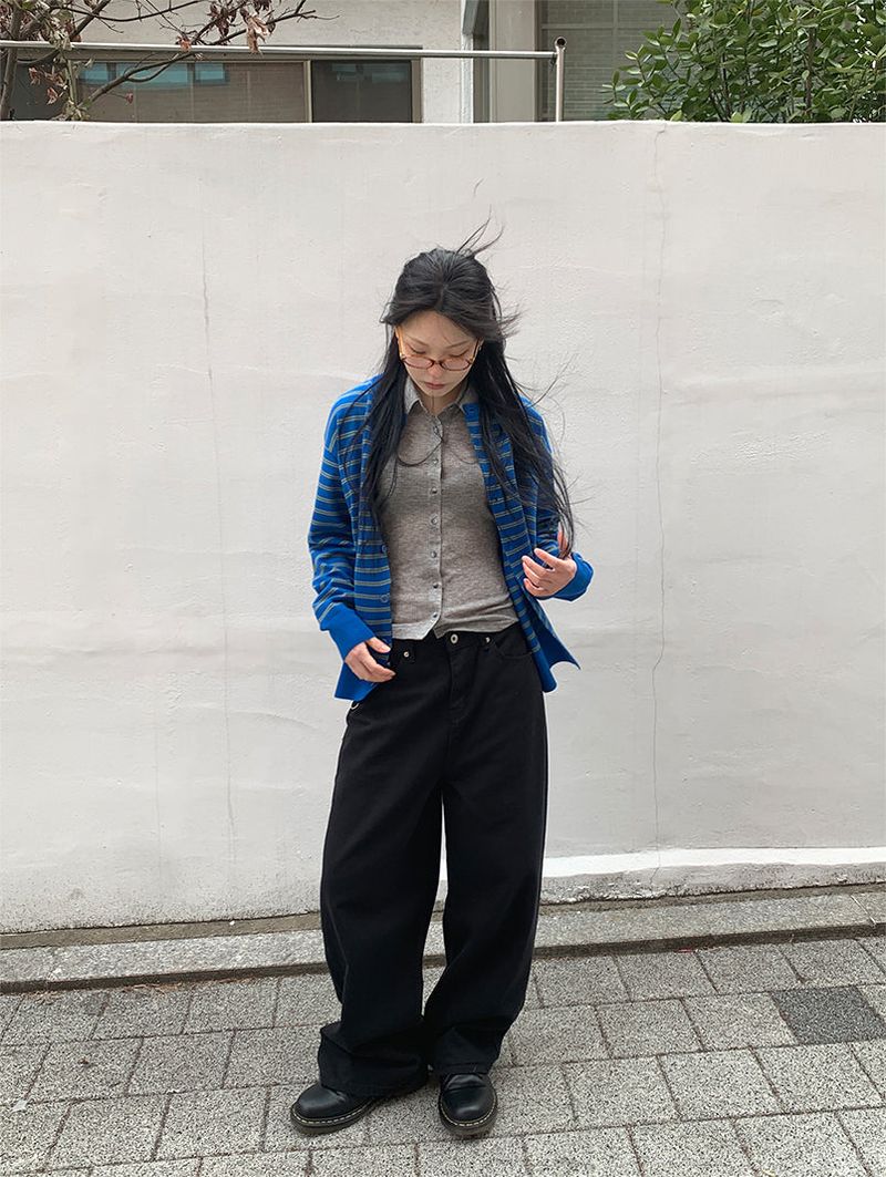 SS STRIPE CARDIGAN (3C)