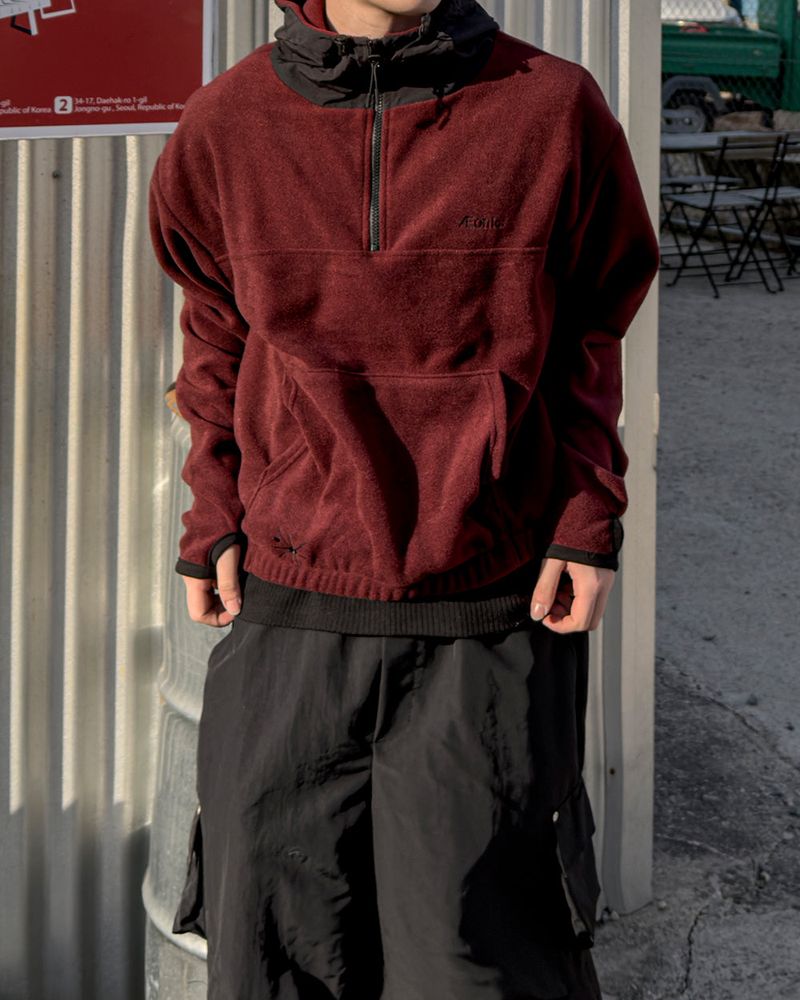 SERNIC Hooded Fleece Warmer Anorak