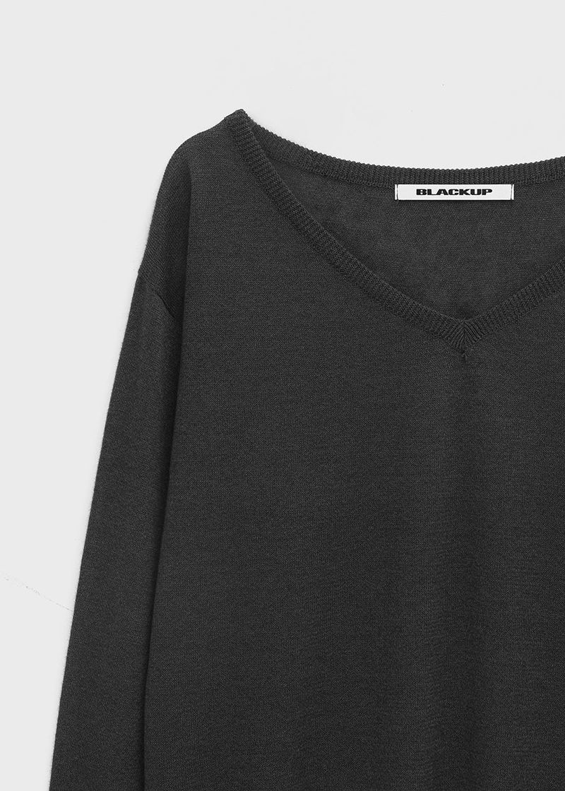 [MADE] Seir Sheer Linen V-Neck Knit