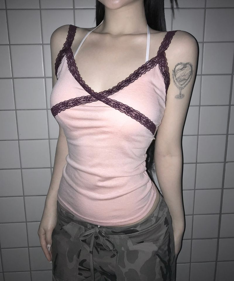 sugar lace sleeveless (4colors)