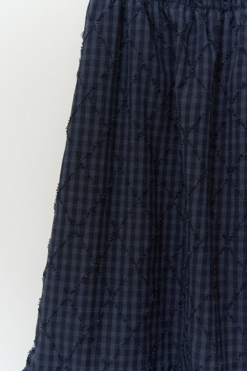 (W) Mus Checked Skirt
