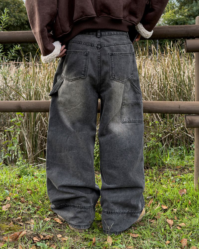Herry Washing Zipper Carpenter Denim